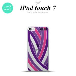 iPod touch 第7世代 第6世代 背面ケース カバー ステンドグラス風 帯 パープル ステンドグラス風 nk-ipod7-sg15｜nk115