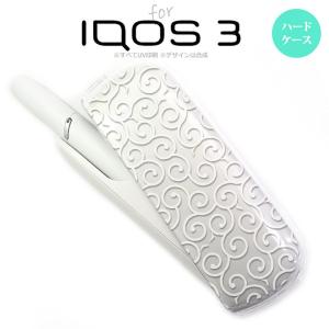 iQOS3 アイコス3 iqos3 ケース カバー ハードケース 唐草 クリア×白 nk-iqos3-1128｜nk115