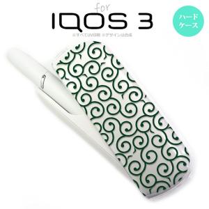 iQOS3 アイコス3 iqos3 ケース カバー ハードケース 唐草 クリア×緑 nk-iqos3-1129｜nk115