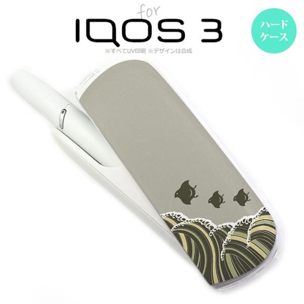 iQOS3 アイコス3 iqos3 ケース カバー ハードケース 波鳥 グレー nk-iqos3-1...