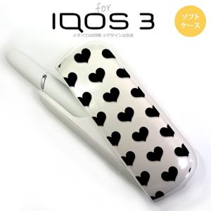 iQOS3 アイコス3 iqos3 ケース カバー ソフトケース ハート 黒 nk-iqos3-tp015｜nk115