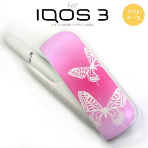 iQOS3 アイコス3 iqos3 ケース カバー ソフトケース 蝶 ピンク nk-iqos3-tp855｜nk115