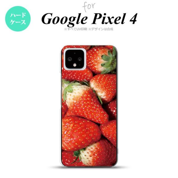 GooglePixel4 Google Pixel 4 スマホケース ハードケース 苺 写真 赤 n...