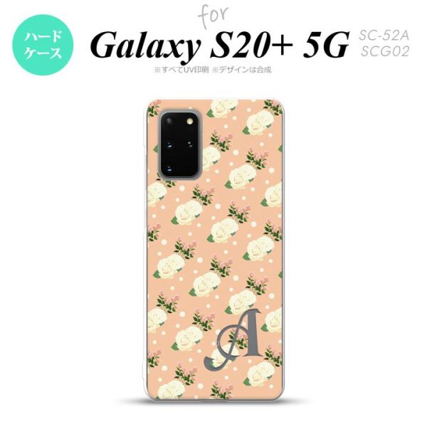 Galaxy S20+ 5G SC-52A SCG02 スマホケース ハードケース 花柄 バラ ドッ...