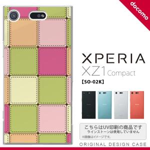 SO02K スマホケース Xperia XZ1 Compact SO-02K カバー エクスペリア XZ1 パッチワーク風 ミックスF nk-so02k-1676｜nk115