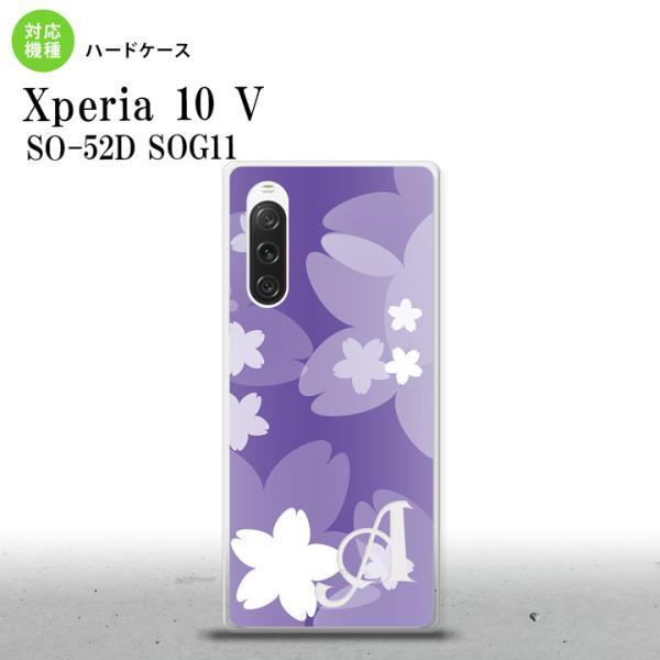 Xperia10V Xperia10V スマホケース ハードケース 花柄 サクラ C 紫 +アルファ...