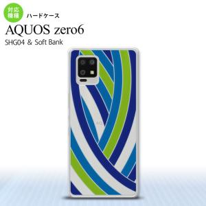 SHG04 AQUOS zero6 背面ケース カバー ステンドグラス風 帯 ブルー ステンドグラス風 ゼロ 6 au Softbank　ステンドグラス風 nk-zero6-sg16｜nk115