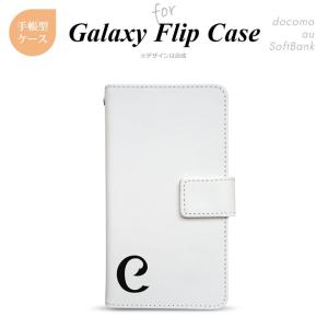 Galaxy 手帳型 スマホケース Galaxy A23 SC-56C SCG18 S22 S20 51A SCG01 他 かわいい シンプル ホワイト イニシャル C nk-004-ga-ini-c｜nk117