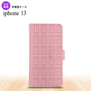 iPhone13 iPhone13 手帳型スマホケース カバー チョコ ストロベリー ピンク  nk-004s-i13-dr737｜nk117