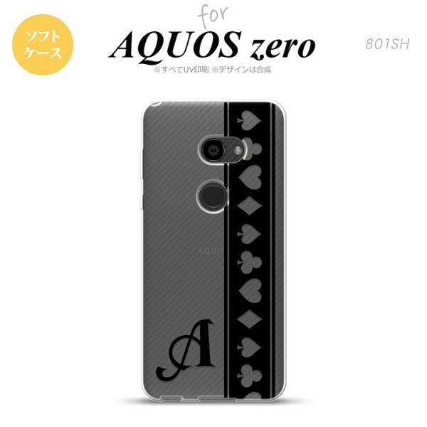 AQUOS zero アクオス ゼロ 801SH スマホケース カバー ソフトケース トランプ(帯)...