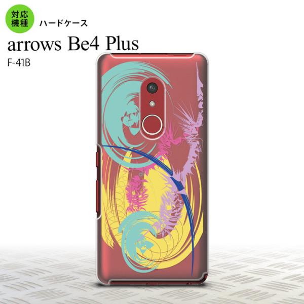 F41B arrows Be4 Plus スマホケース ハードケース アート クリア 黄  nk-f...