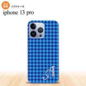 iPhone13 Pro iPhone13Pro スマホケース ソフトケース 千鳥 格子 小 青 +...