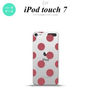 iPod touch 第7世代 ケース 第6世代 ハードケース ドット 水玉 A スモーク ピンク nk-ipod7-009｜nk117