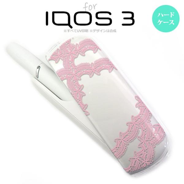 iQOS3 アイコス3 iqos3  ケース カバー ハード レースB ピンク nk-iqos3-1...