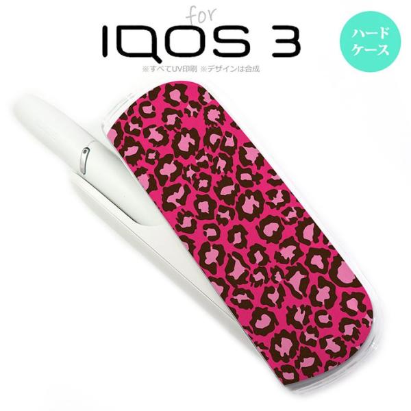 iQOS3 アイコス3 iqos3  ケース カバー ハード ヒョウ柄 茶B nk-iqos3-90...