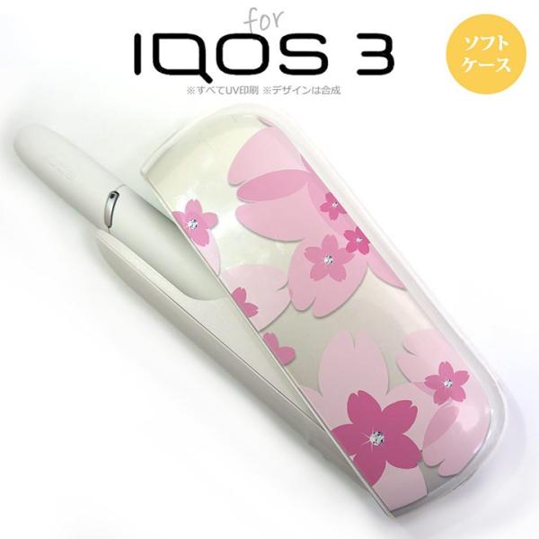 iQOS3 アイコス3 iqos3  ケース カバー ソフト 花柄・サクラ ピンク nk-iqos3...
