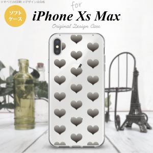 iPhoneXsMax iPhone XS Max スマホケース ソフトケース ハート A グレー  nk-ixm-tp016｜nk117