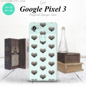 Google Pixel 3 ピクセル 3 専用 スマホケース カバー ハードケース ハート グレー nk-px3-016｜nk117