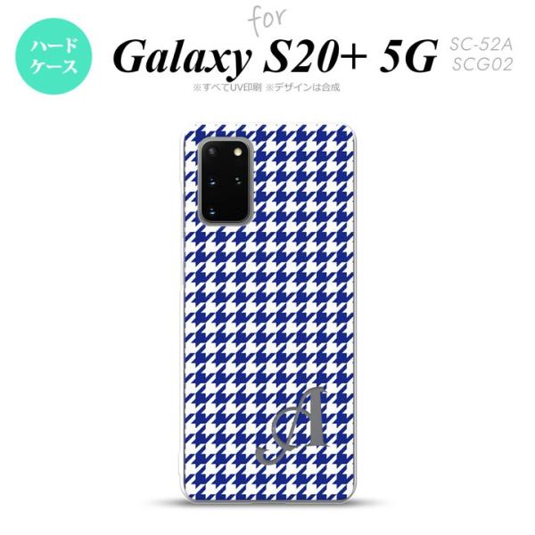 SC-52A SCG02 Galaxy S20+ 5G スマホケース ハードケース 千鳥 格子 小 ...