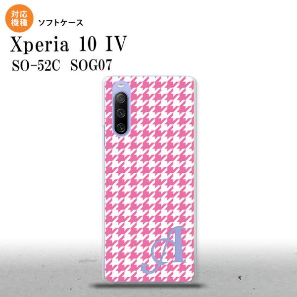 SO-52C SOG07 Xperia 10IV スマホケース 背面ケースソフトケース 千鳥 格子 ...