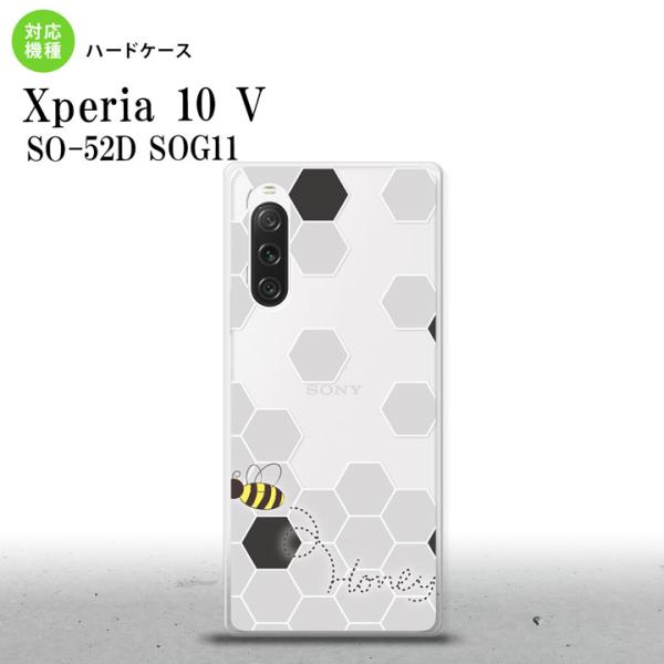 Xperia10V Xperia10V スマホケース 背面ケース ハードケース ハニー クリア 黒 ...