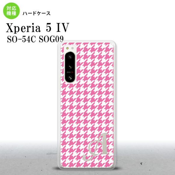 SO-54C SOG09 Xperia5IV スマホケース 背面ケース ハードケース 千鳥 格子 小...