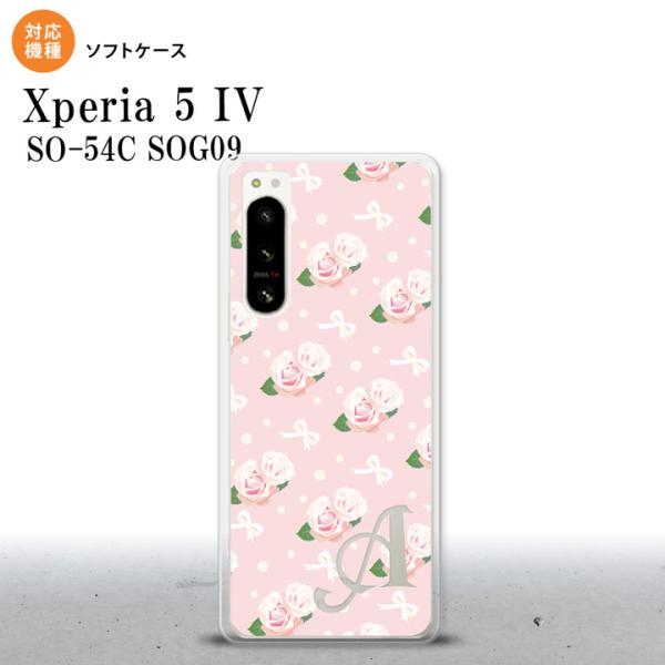 Xperia 5IV Xperia5IV スマホケース 背面ケースソフトケース 花柄 バラ リボン ...