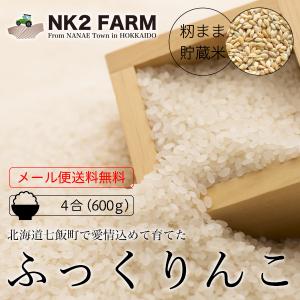 お米 送料無料 令和4年産 北海道産 ふっくりんこ 白米 500円 4合 600g お試し ポイント消化／メール便のため日時指定・代引不可