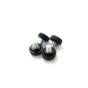 ユリアねじ M6 8ｍｍ 4個1セット 黒 代引き不可 ナイロン化粧ネジ ユリヤ化粧ねじ No.3 延長ステー用 手で回せる ねじ つまみ