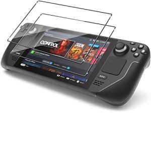 For Steam Deckガラスフィルム 液晶保護フィルム耐衝撃 旭硝子製 9H硬度 強化ガラス 指紋防止 擦り傷防止 簡単インスト