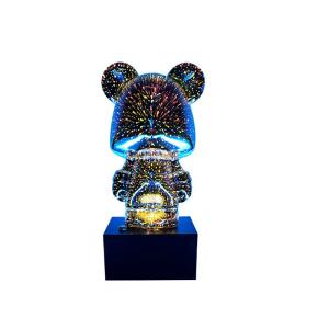 クリエイティブ 3D花火ランプ小さ クマ 夜 光北欧 豪華 家 装飾リビングルーム オフィス装飾ムードライトギフト｜nkp-sutoa