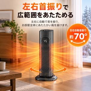 セラミックヒーター 電気ヒーター 暖風機 リモ...の詳細画像2