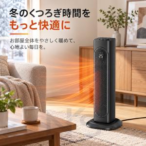 セラミックヒーター 電気ヒーター 暖風機 リモ...の詳細画像4