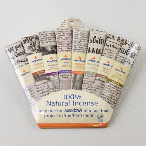 メドウズナチュラルインセンス ファンパック　8種類（各6本）≪日本国内メール 便対応≫