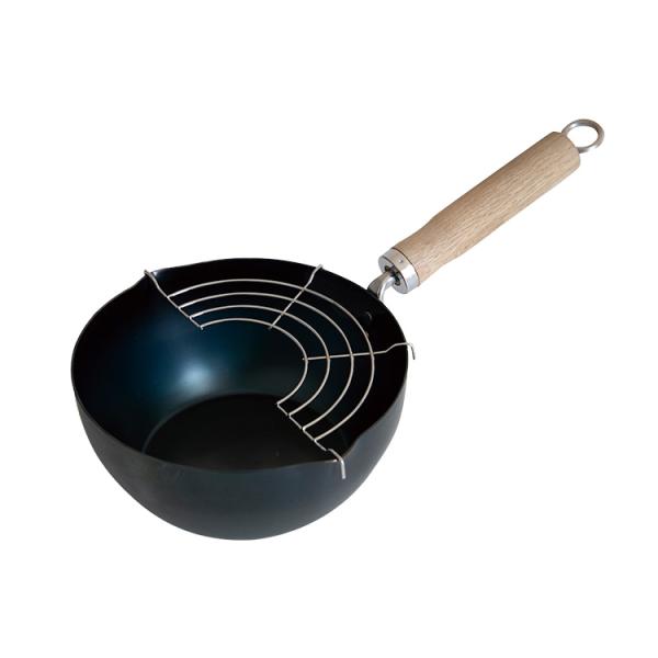 いため鍋深型（あみ付）　20cm 京都活具