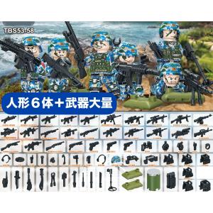 ☆国内発送☆ レゴ 互換 ドイツ軍 兵士 ミニフィグ6体 武器 大量 兵隊