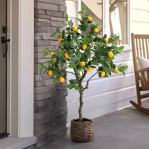 ☆観葉植物☆ 造花 レモンの木 檸檬 全高約1...の詳細画像1