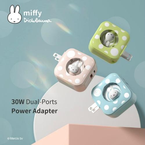 [MIPOW] ミッフィー 高速充電器 ACアダプター 30W