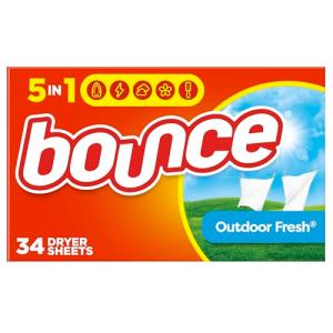 Bounce Outdoor Fresh Fabric Softener Sheets, 34 sheets by Bounce｜nn-style