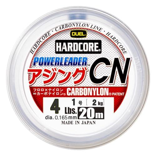 DUELデュエル カーボナイロンライン 4Lbs. ハードコア パワーリーダー アジング カーボナイ...