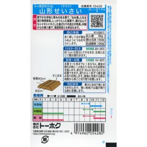 山形青菜の種 山形せいさい 10ml 品番54...の詳細画像1