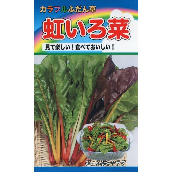 スイスチャードの種　カラフルふだん草　虹いろ菜　3.5ml　品番1100　種子　たね