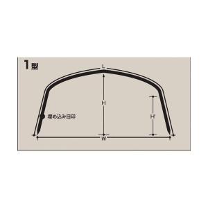 トンネル栽培用　セキスイ　トンネル支柱  1型 口径11mm×高さ63cmx幅130cm×長さ210cm  50本｜nns