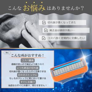ジレット互換 替刃 5枚刃 フュージョン カミ...の詳細画像1