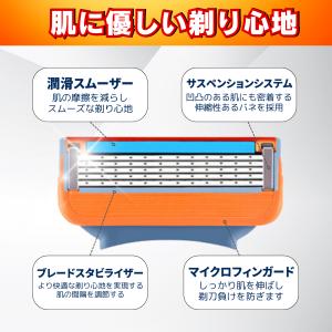 ジレット互換 替刃 5枚刃 フュージョン カミ...の詳細画像5