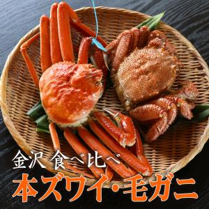 ＼出荷中／ 石川県 金沢 直送 毛蟹 加能蟹 ずわいがに 合計2杯 食べ比べ セット ...