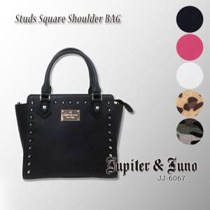 Jupiter&Juno  ジュピターアンドジュノ  Studs Square Shoulder BAG (スタッズ スクエア ショルダー バッグ) JJ-6067｜no-no-no