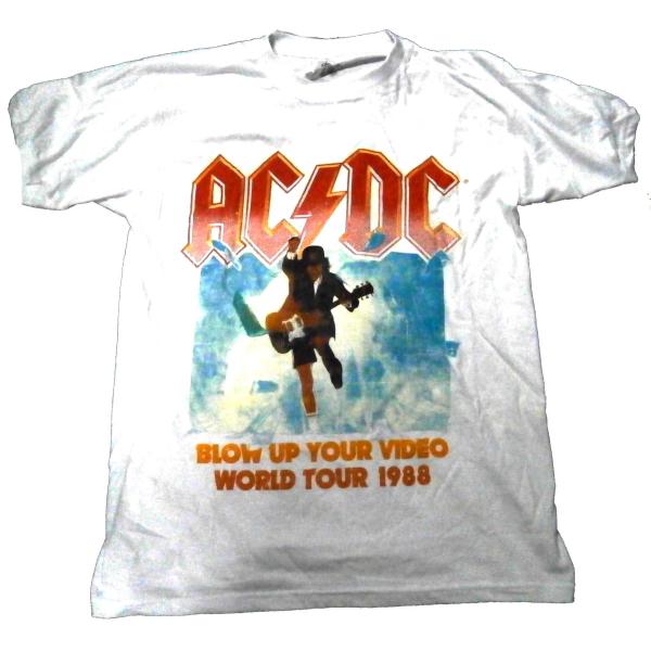 【AC/DC】エーシーディーシー「BLOW UP WHITE」Tシャツ