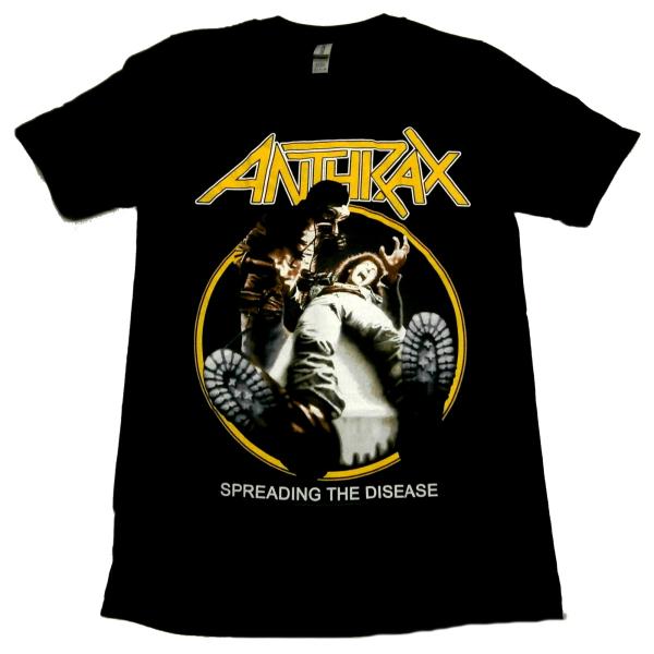 【ANTHRAX】アンスラックス「SPEADING THE DISEASE TRACKS」Tシャツ
