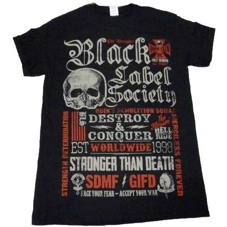 BLACK LABEL SOCIETY「DESTROY &amp; CONQUER」Tシャツ